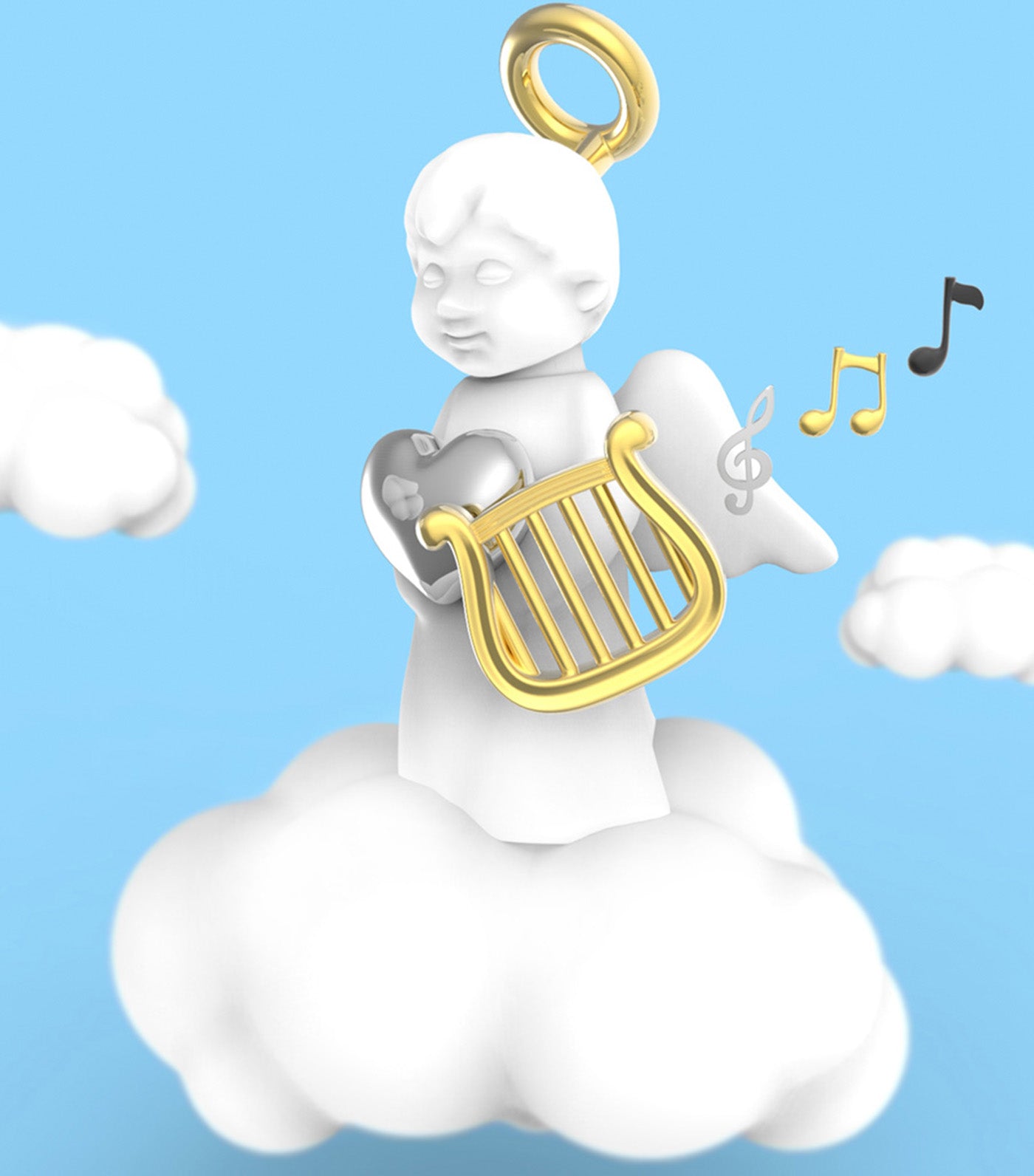 Meta[l]morphose Angel Keyring