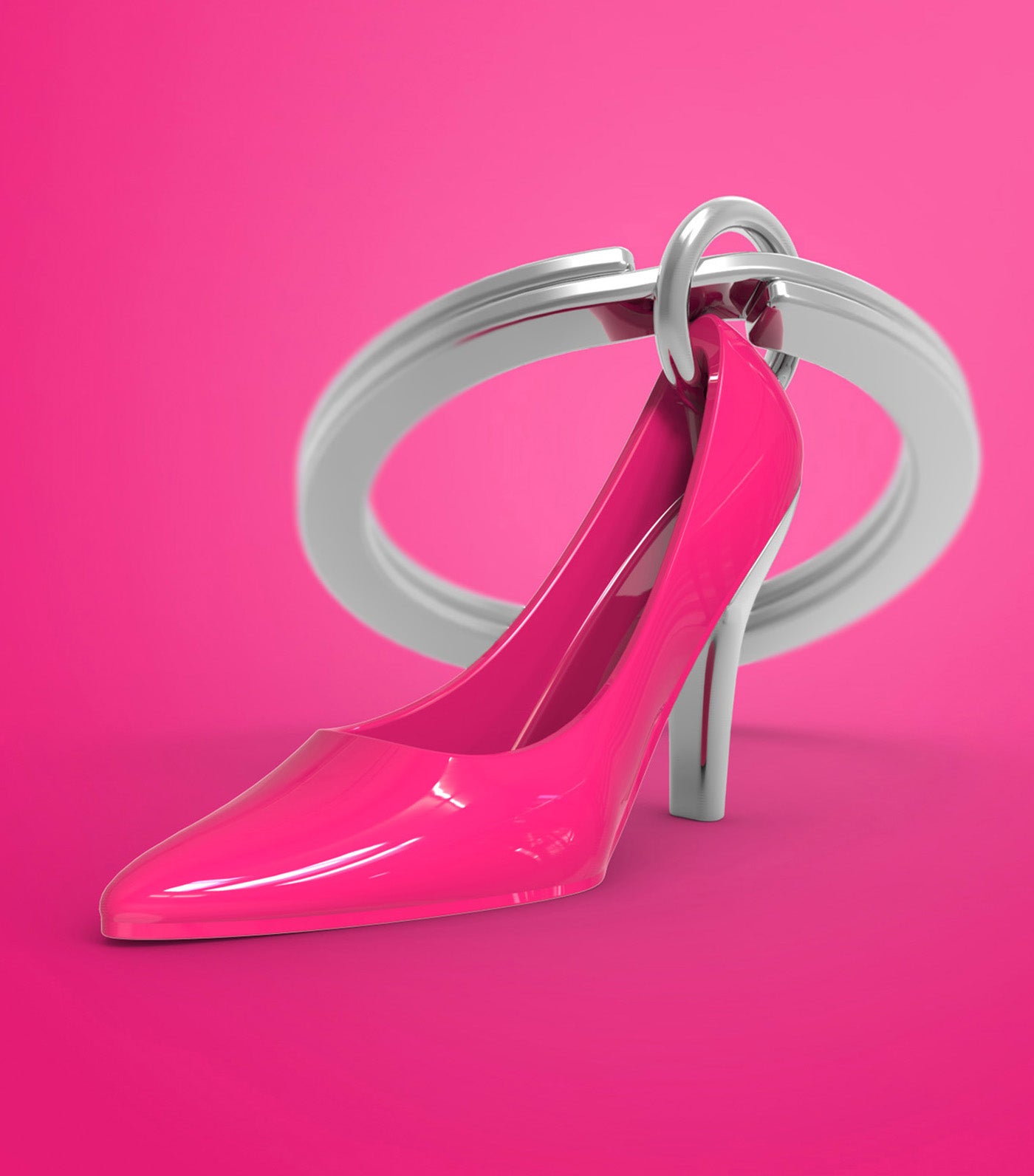 Meta[l]morphose Pumps Keyring Pink