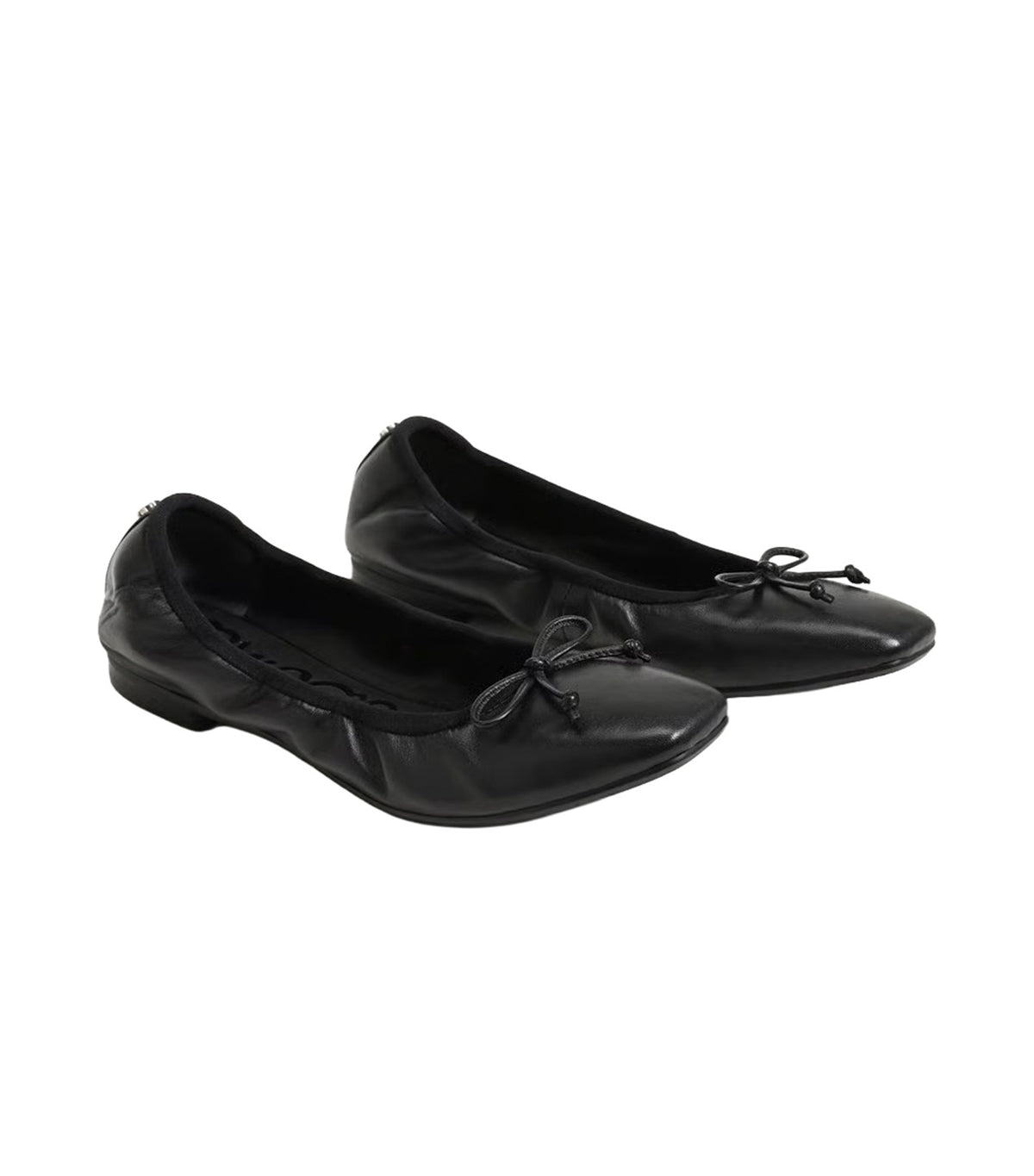 Magnolia Ballet Flat Black Leather