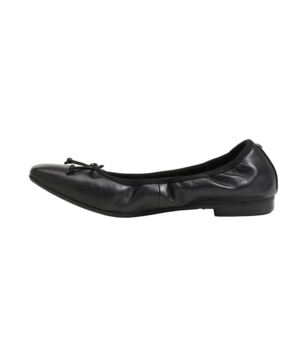 Magnolia Ballet Flat Black Leather