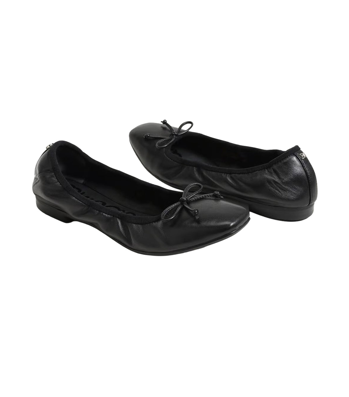 Magnolia Ballet Flat Black Leather