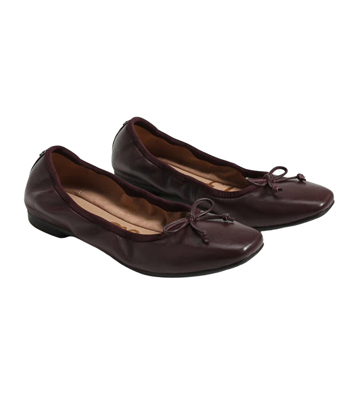 Magnolia Ballet Flat French Burgundy Leather