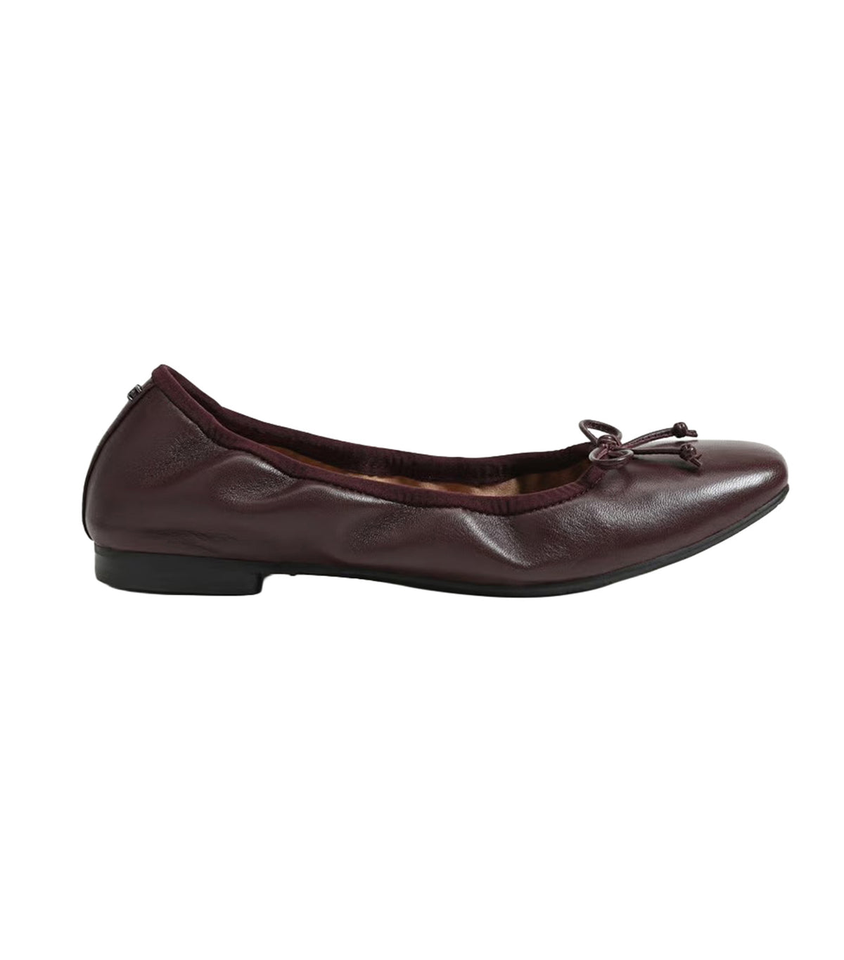 Magnolia Ballet Flat French Burgundy Leather