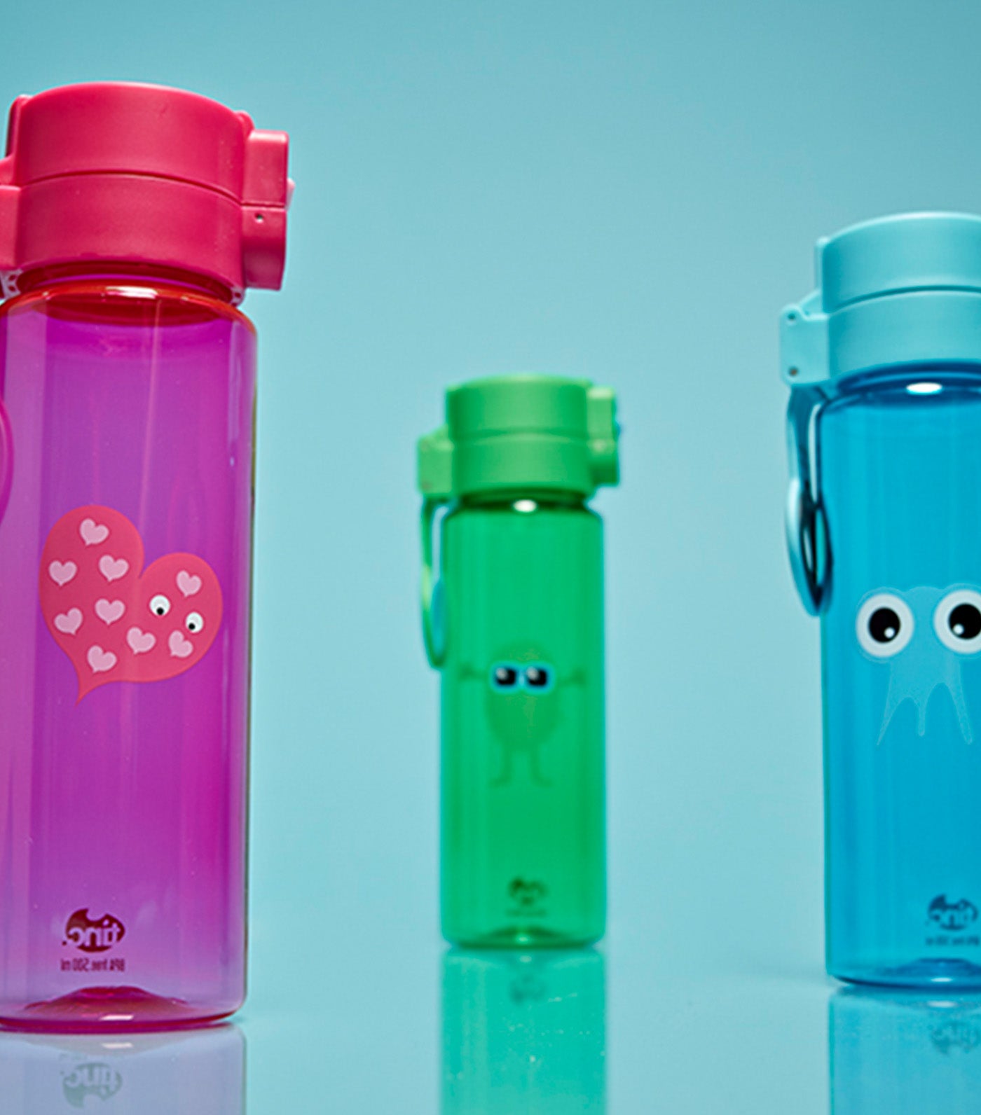 Flip and Clip Water Bottle Pink