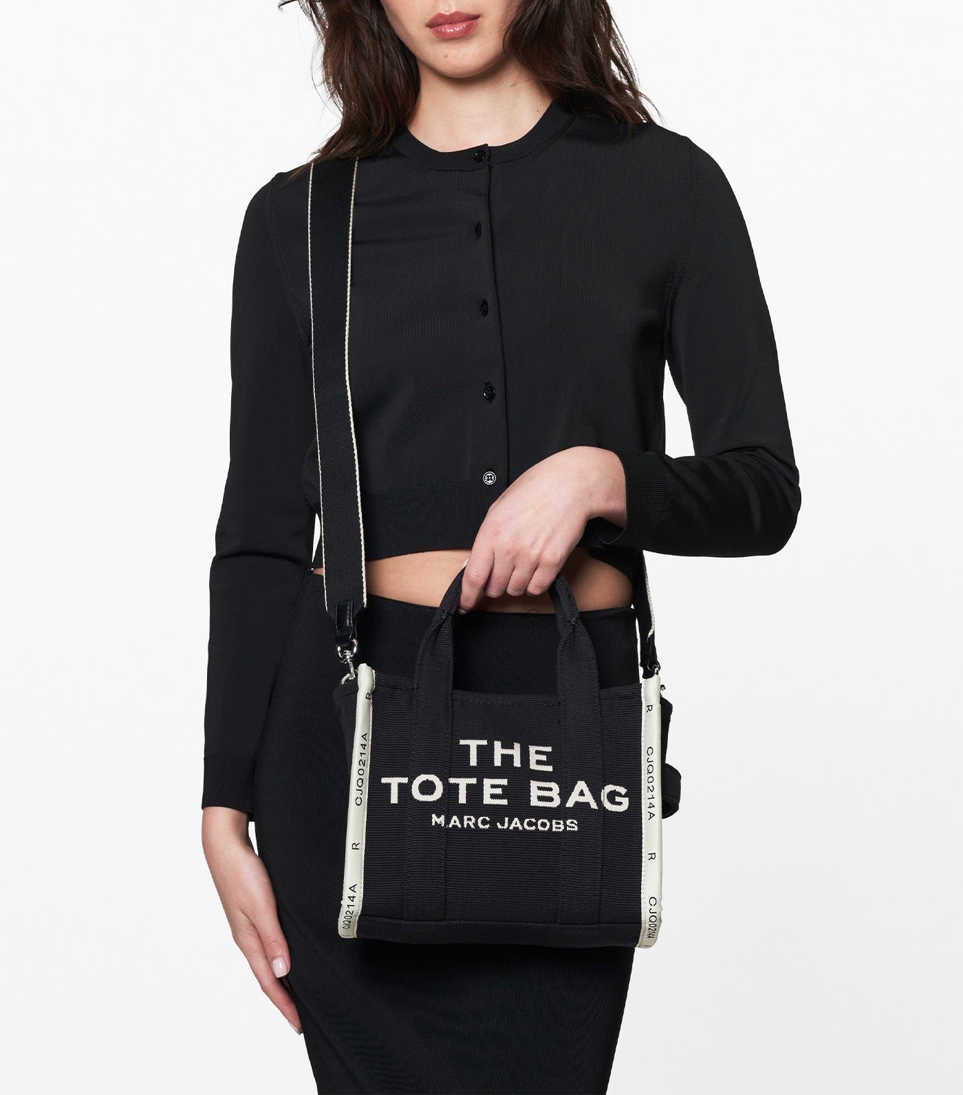 The Jacquard Small Tote Bag Black