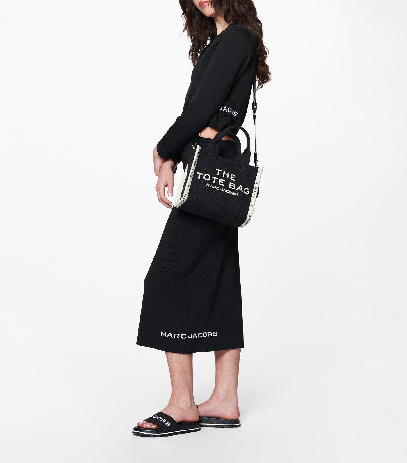 The Jacquard Small Tote Bag Black