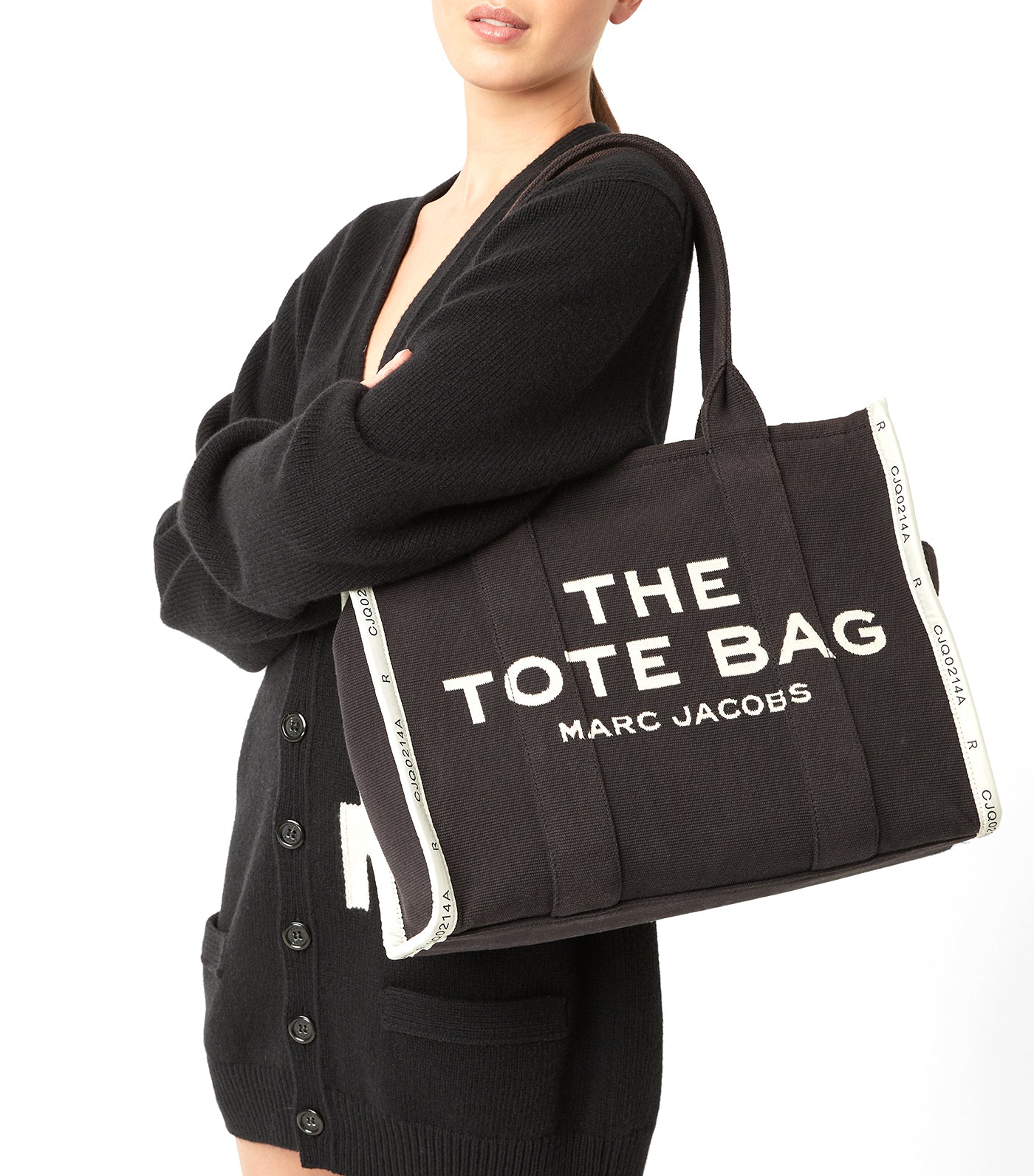 The Jacquard Large Tote Bag Black