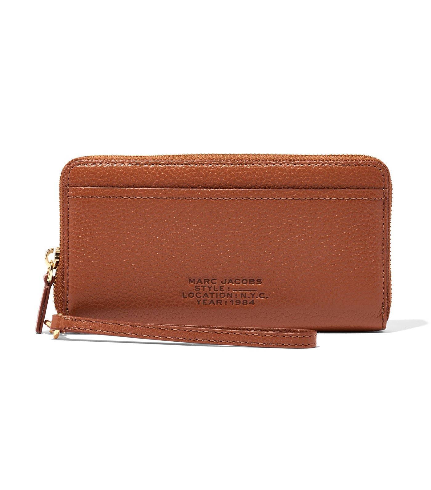 The Leather Continental Wristlet Argan Oil
