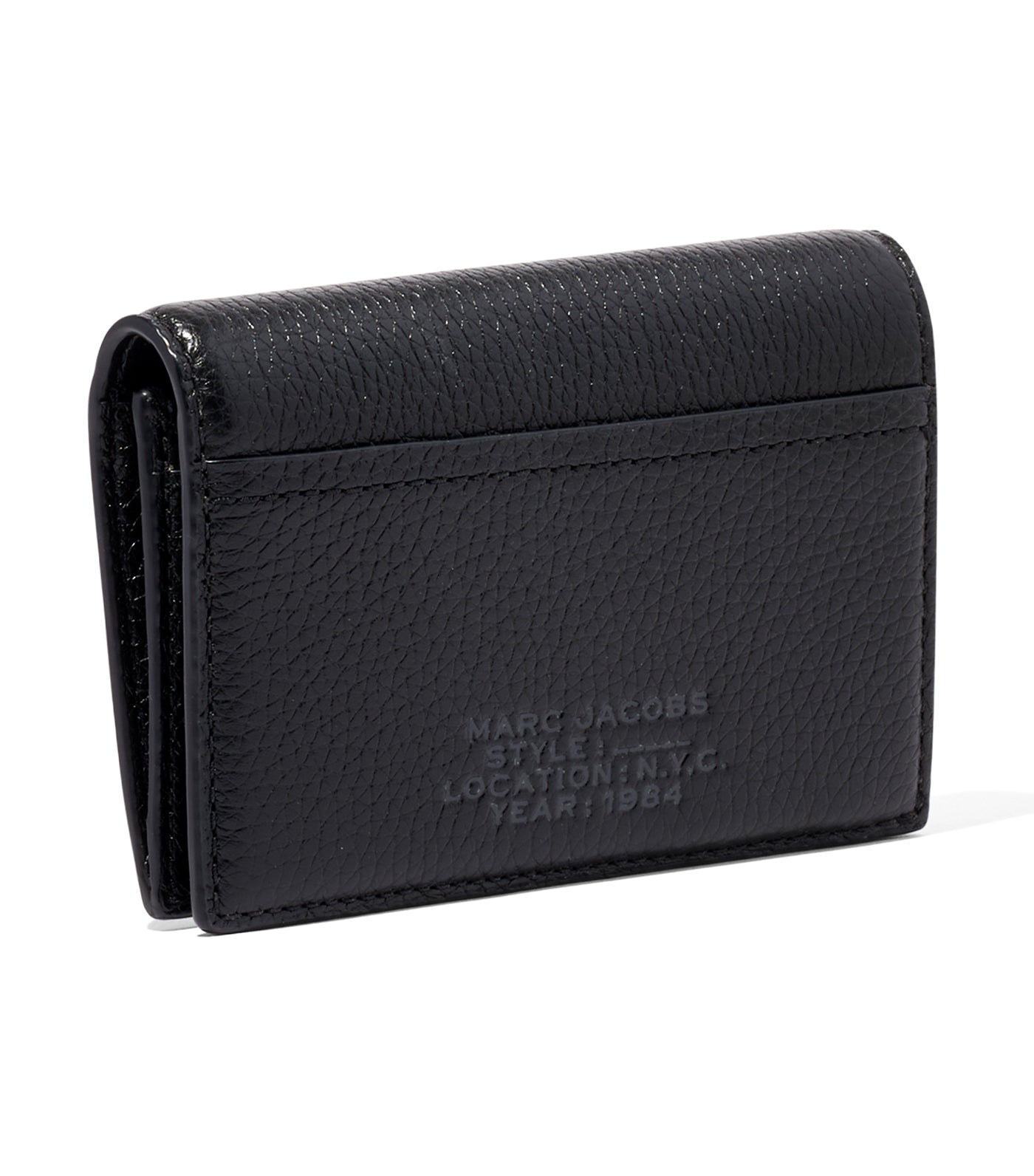 The Leather Small Bifold Wallet Black