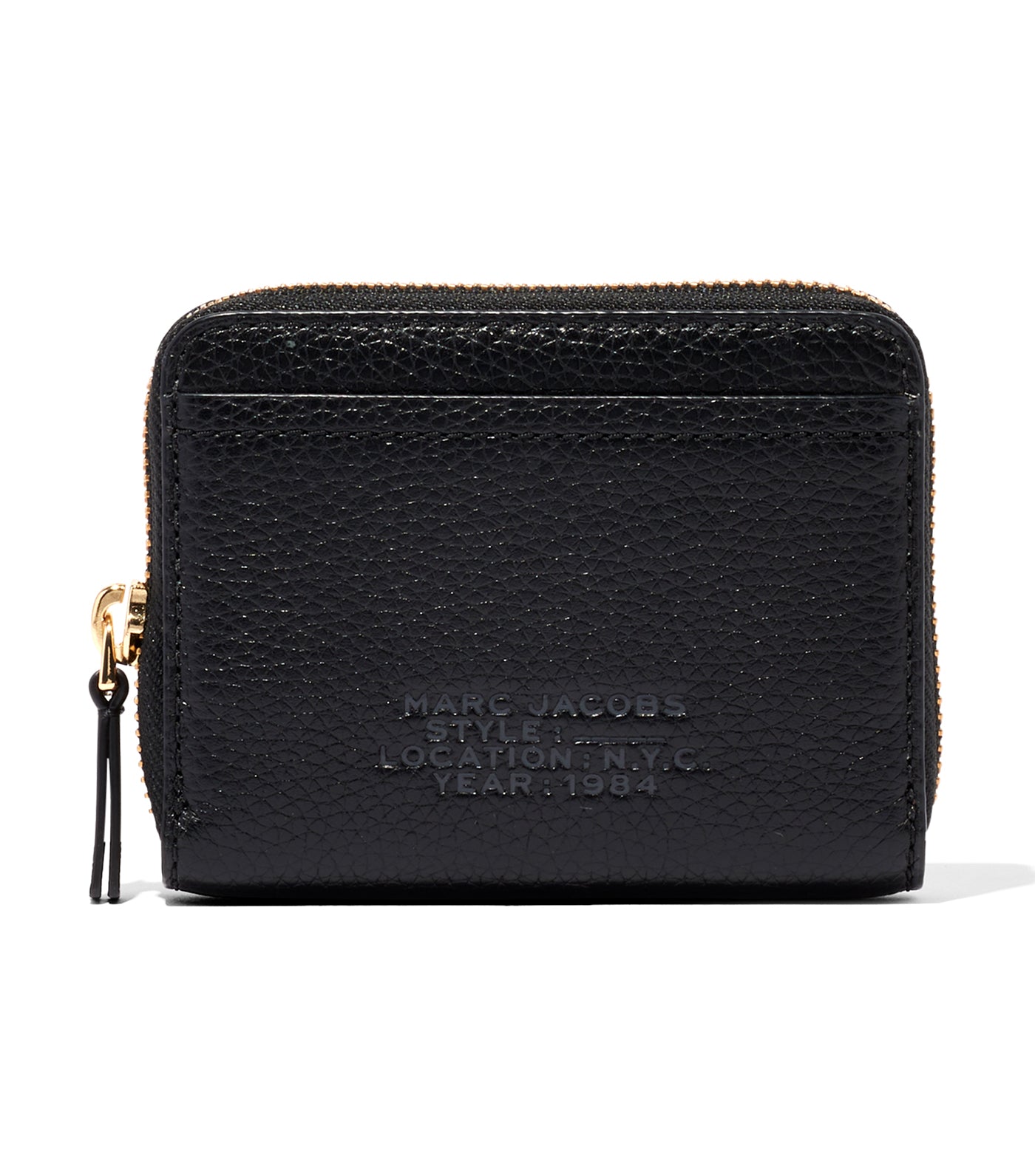 The Leather Zip Around Wallet Black