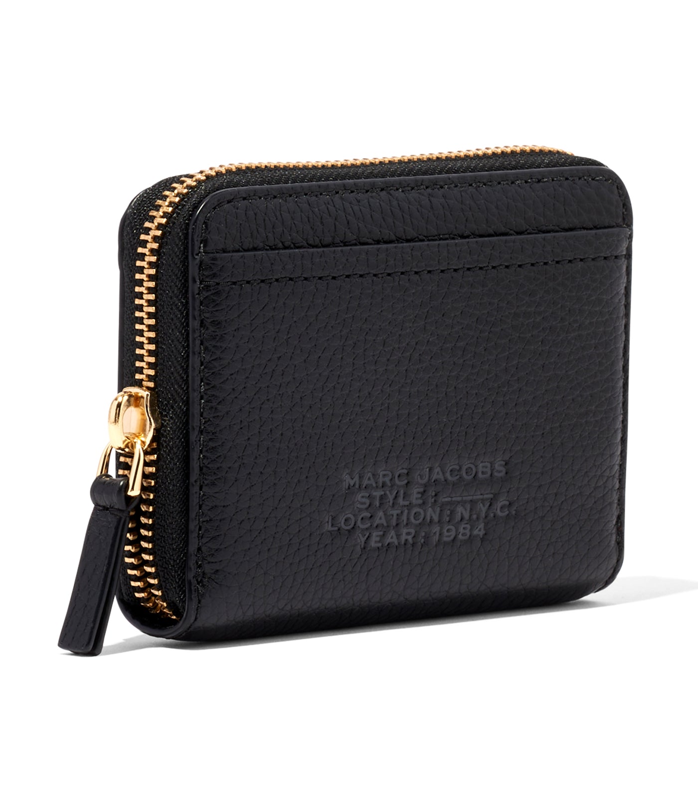 The Leather Zip Around Wallet Black