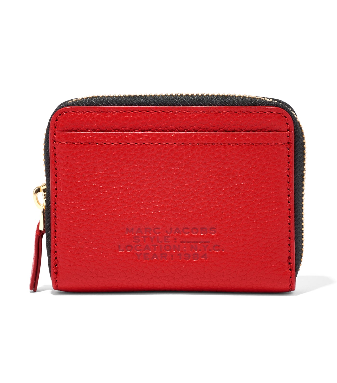 The Leather Zip Around Wallet True Red