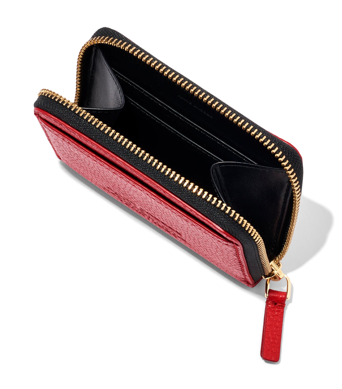 The Leather Zip Around Wallet True Red