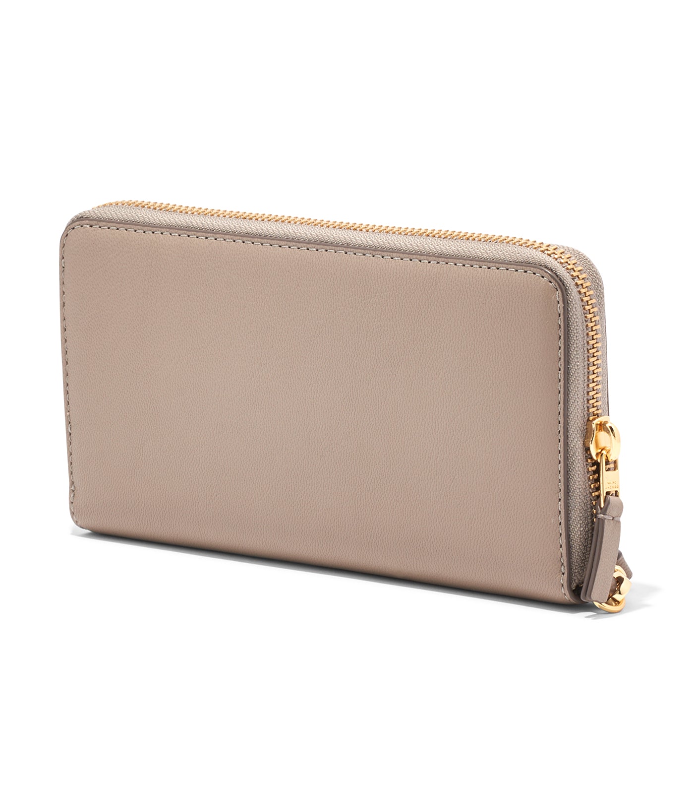 The Leather Continental Wristlet Cement