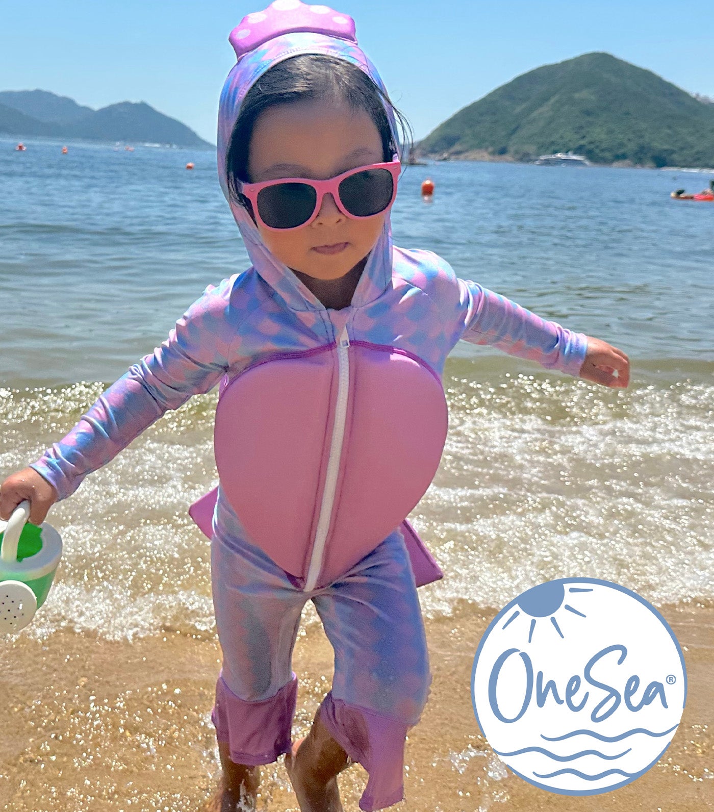 Onesea Mermaid Suit Set Purple/Pink