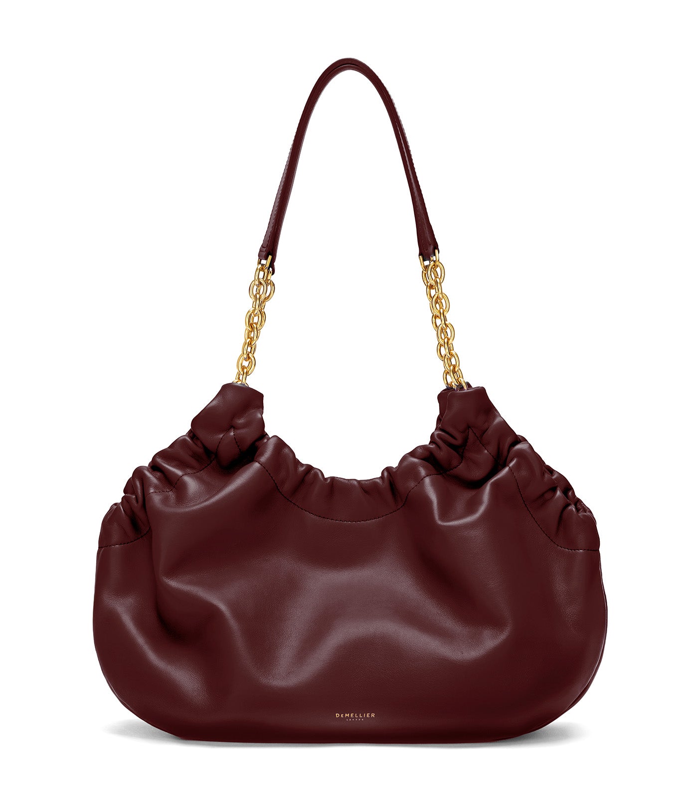 DeMellier Midi Miami Shoulder Bag Burgundy