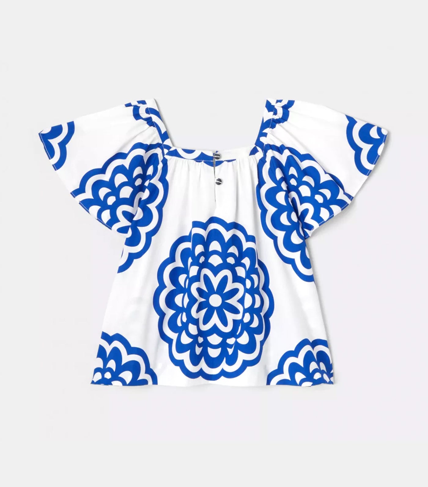 Jacadi Naemabis Blouse Blanc/Bleu