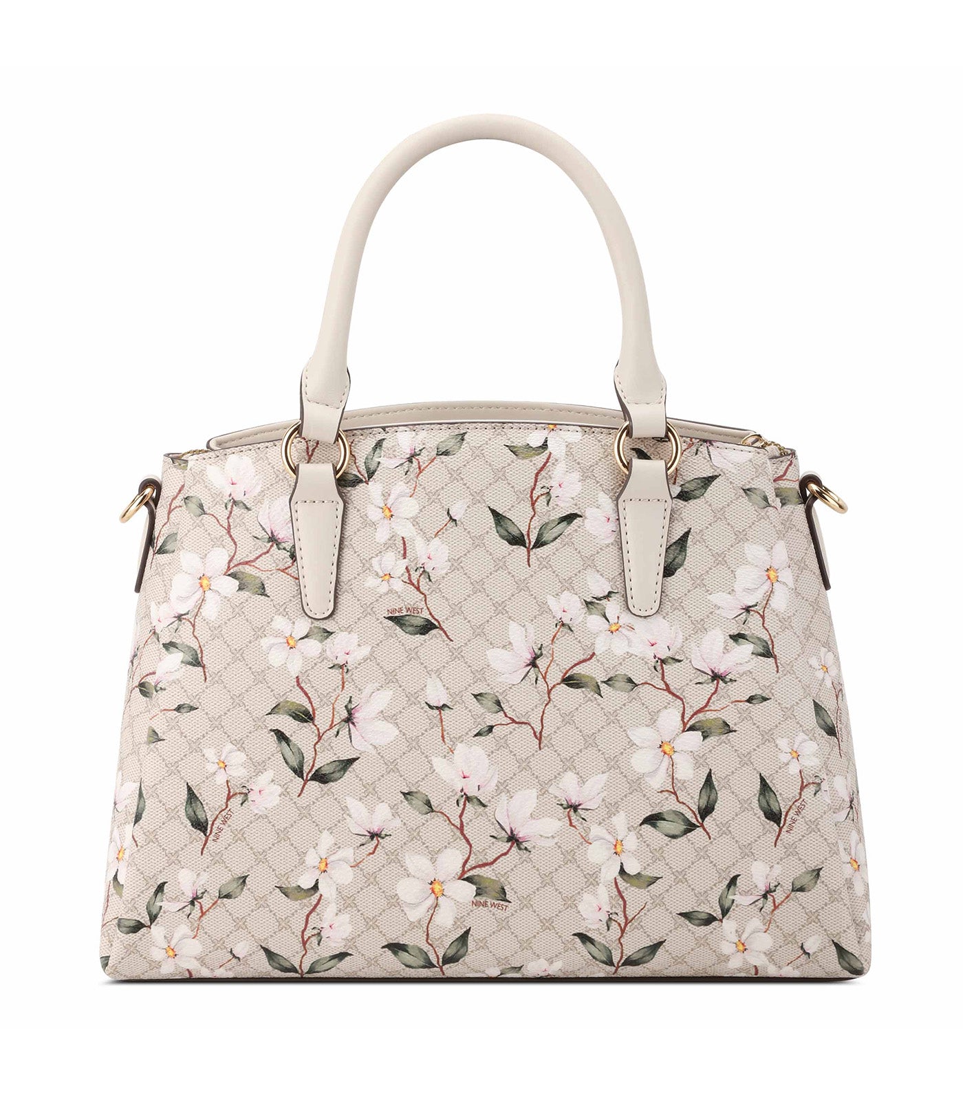 Siera Satchel Floral Milk