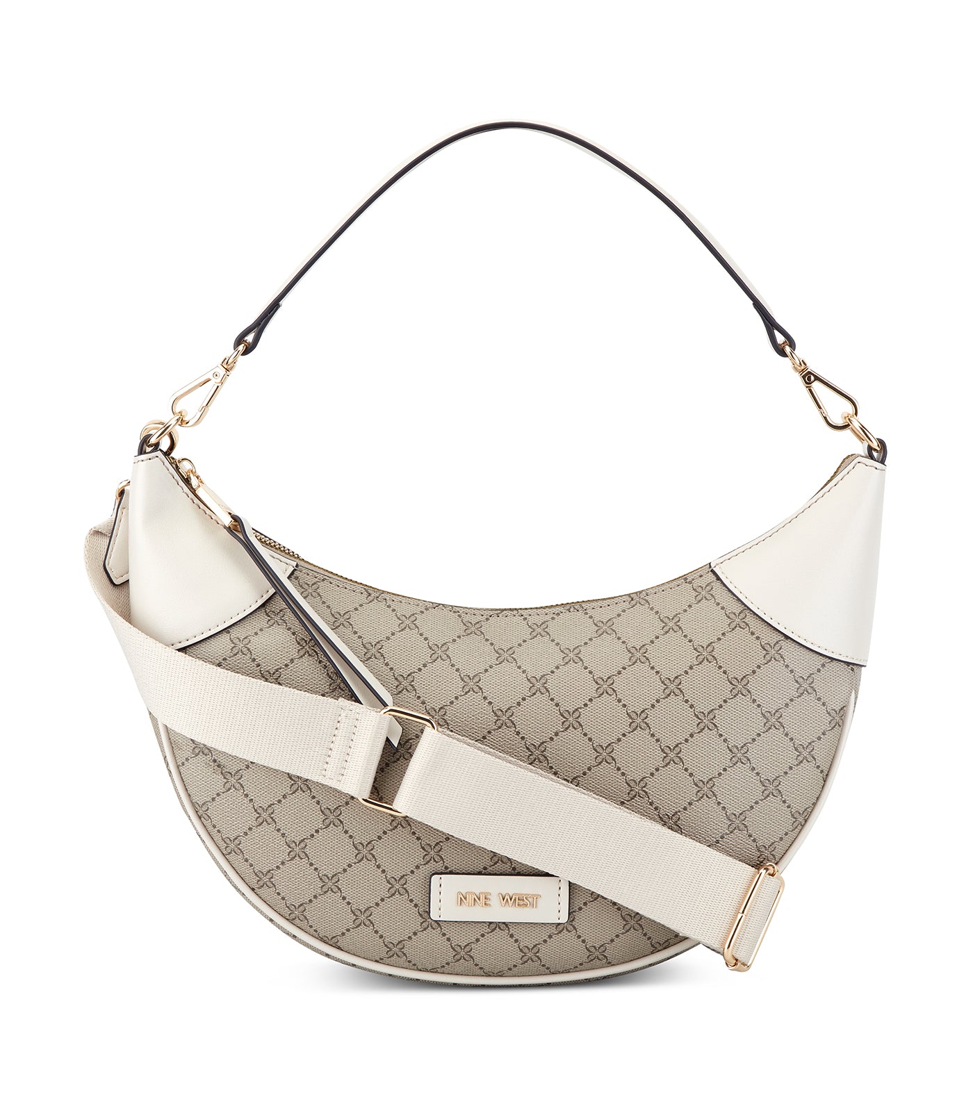 Byron Crossbody Hobo Beige