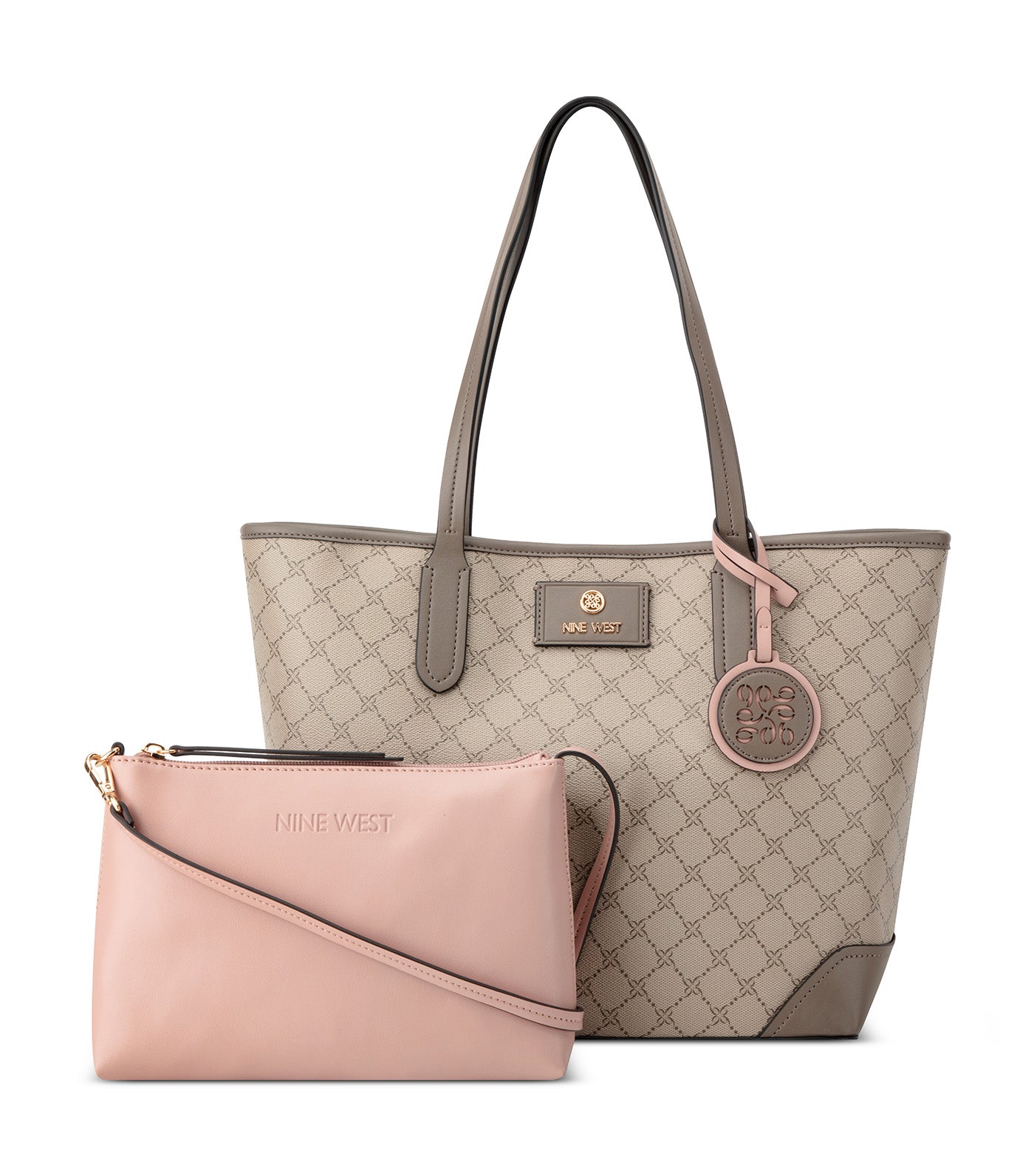 Piera 2-in-1 Tote Beige Logo/Flint