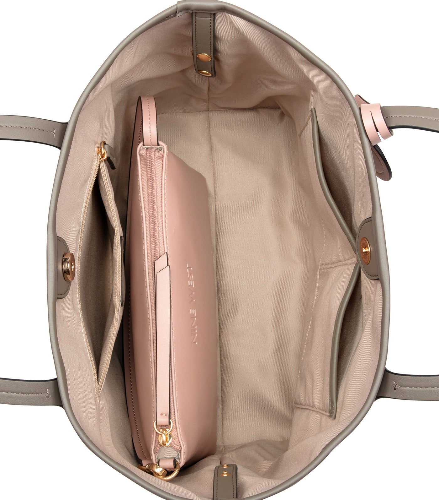 Piera 2-in-1 Tote Beige Logo/Flint