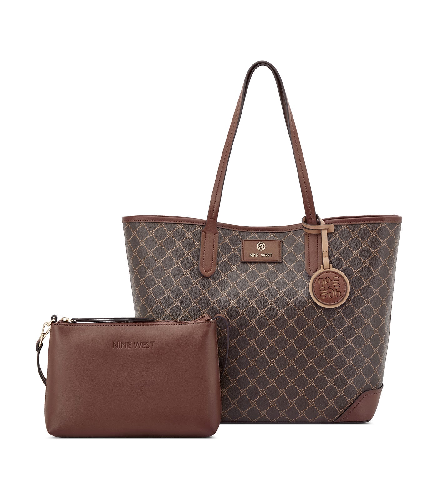 Piera 2-in-1 Tote Large Brown Logo/Mahogany