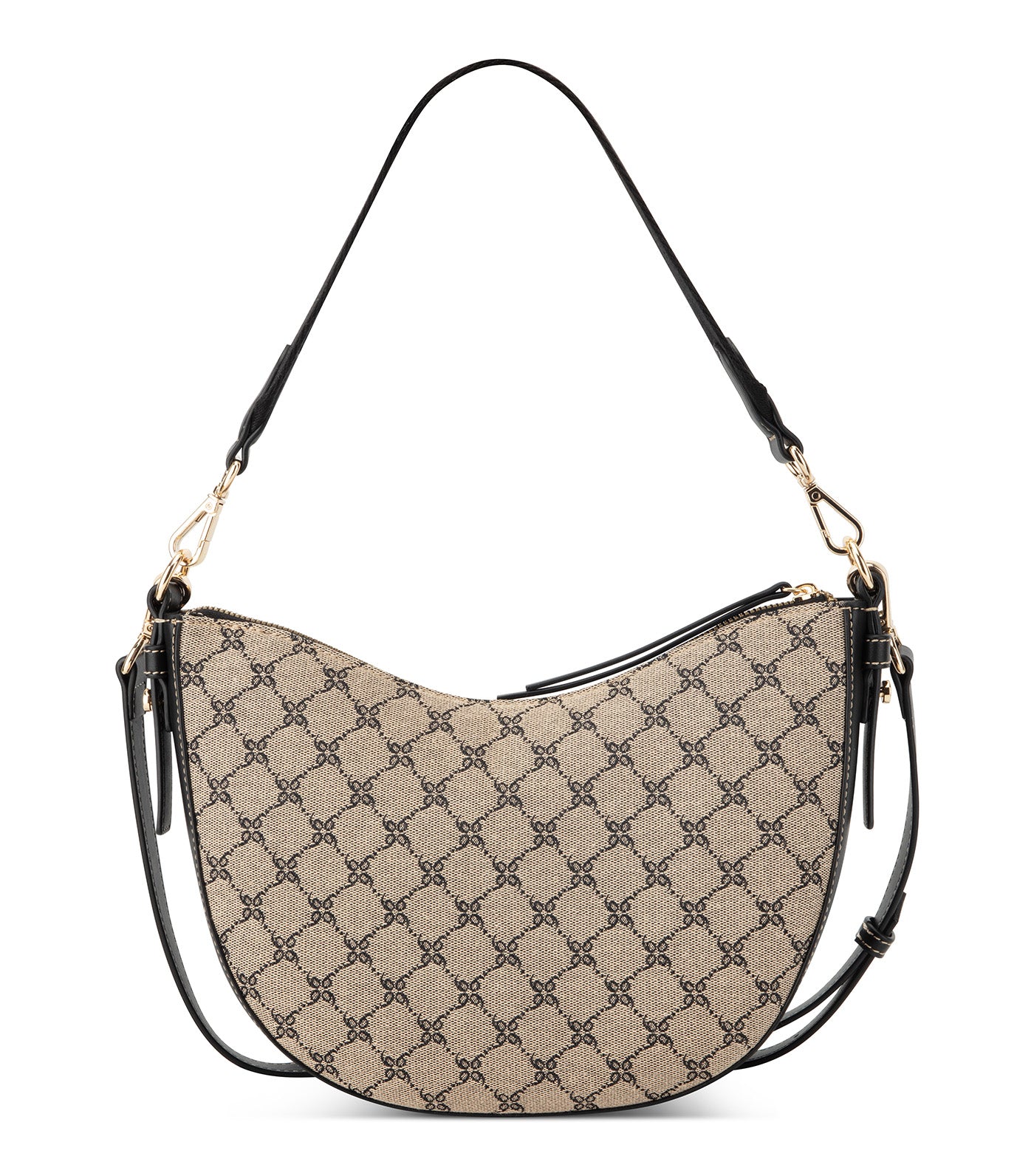 Pyper Crossbody Hobo Natural Black