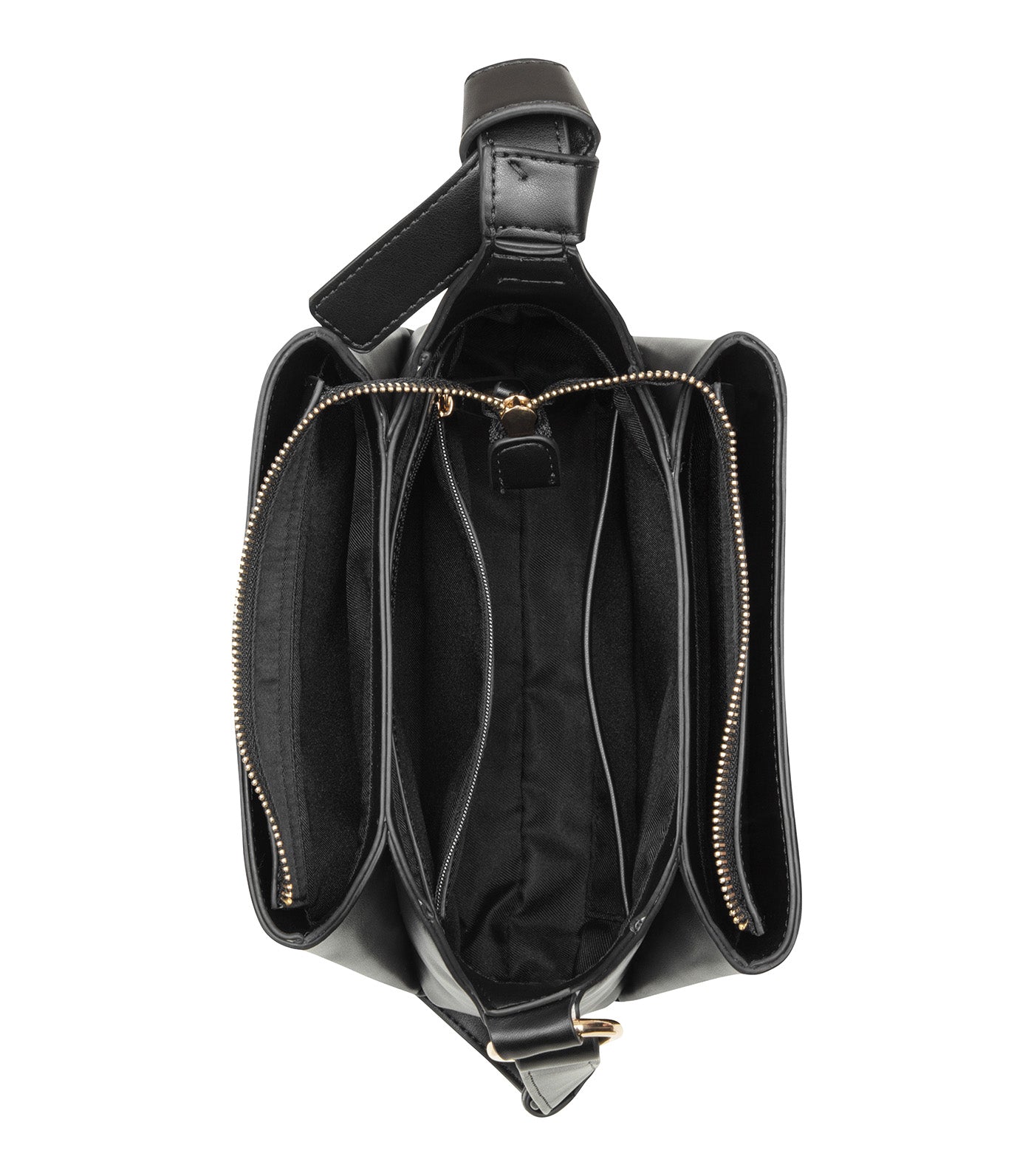 Lyra 3 Comp Crossbody Bag Black