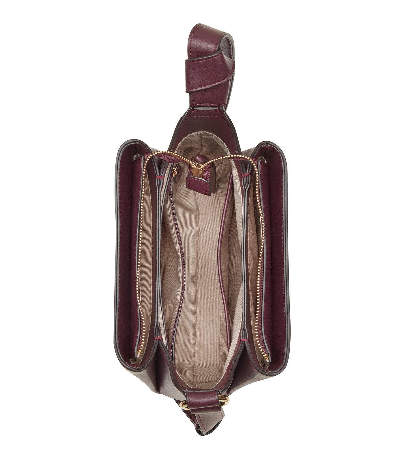 Lyra 3 Comp Crossbody Bag Boysenberry
