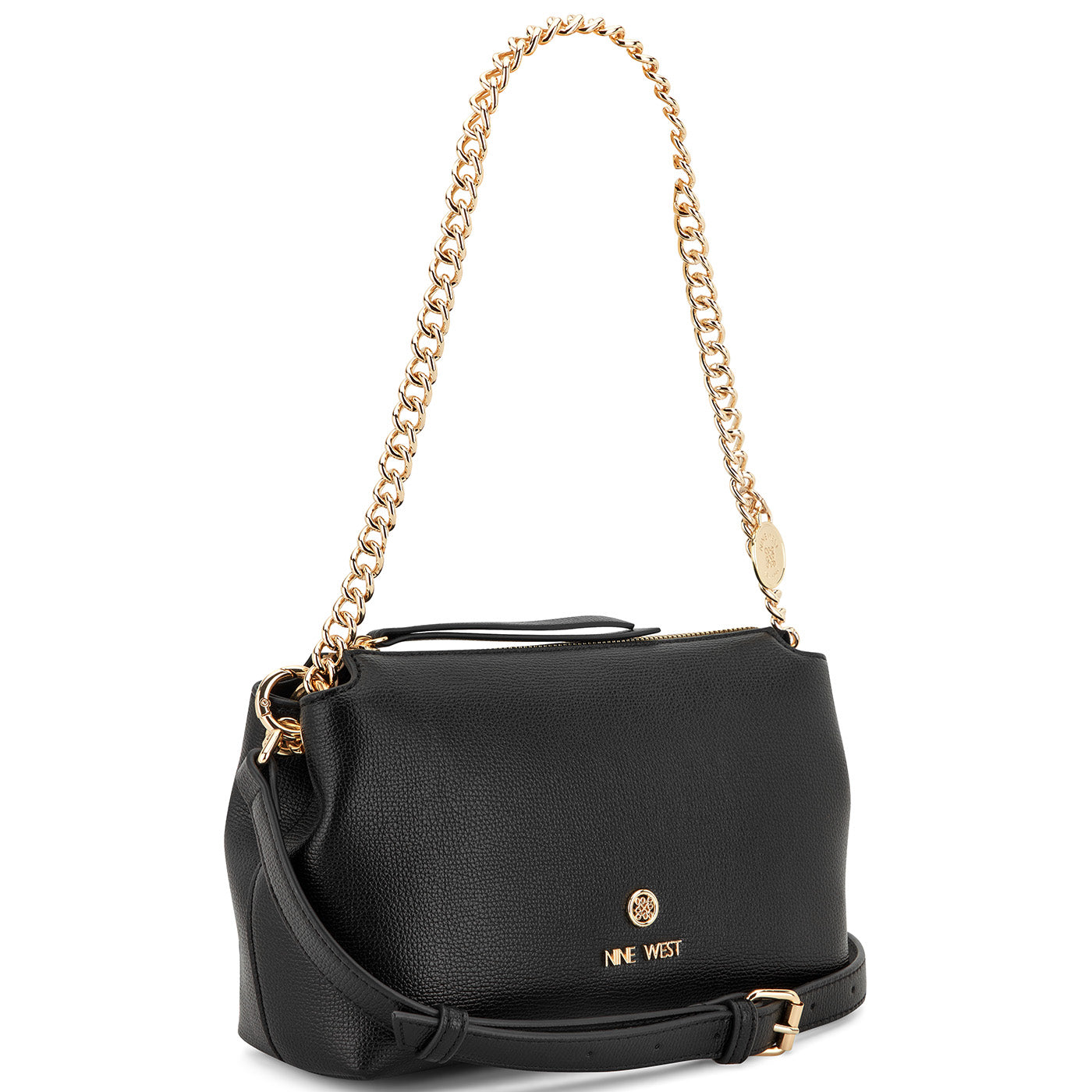 Kyrie Convertible Crossbody Shoulder Bag Black