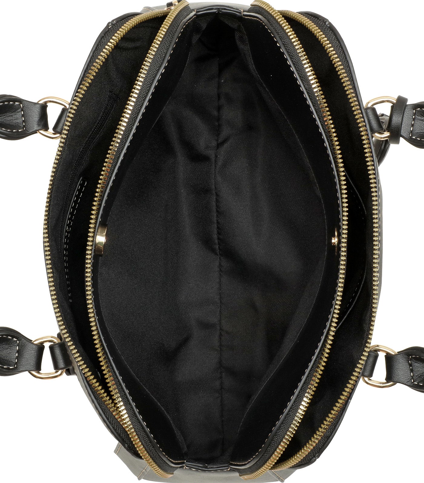 Cibrina Dome Satchel in Black/White