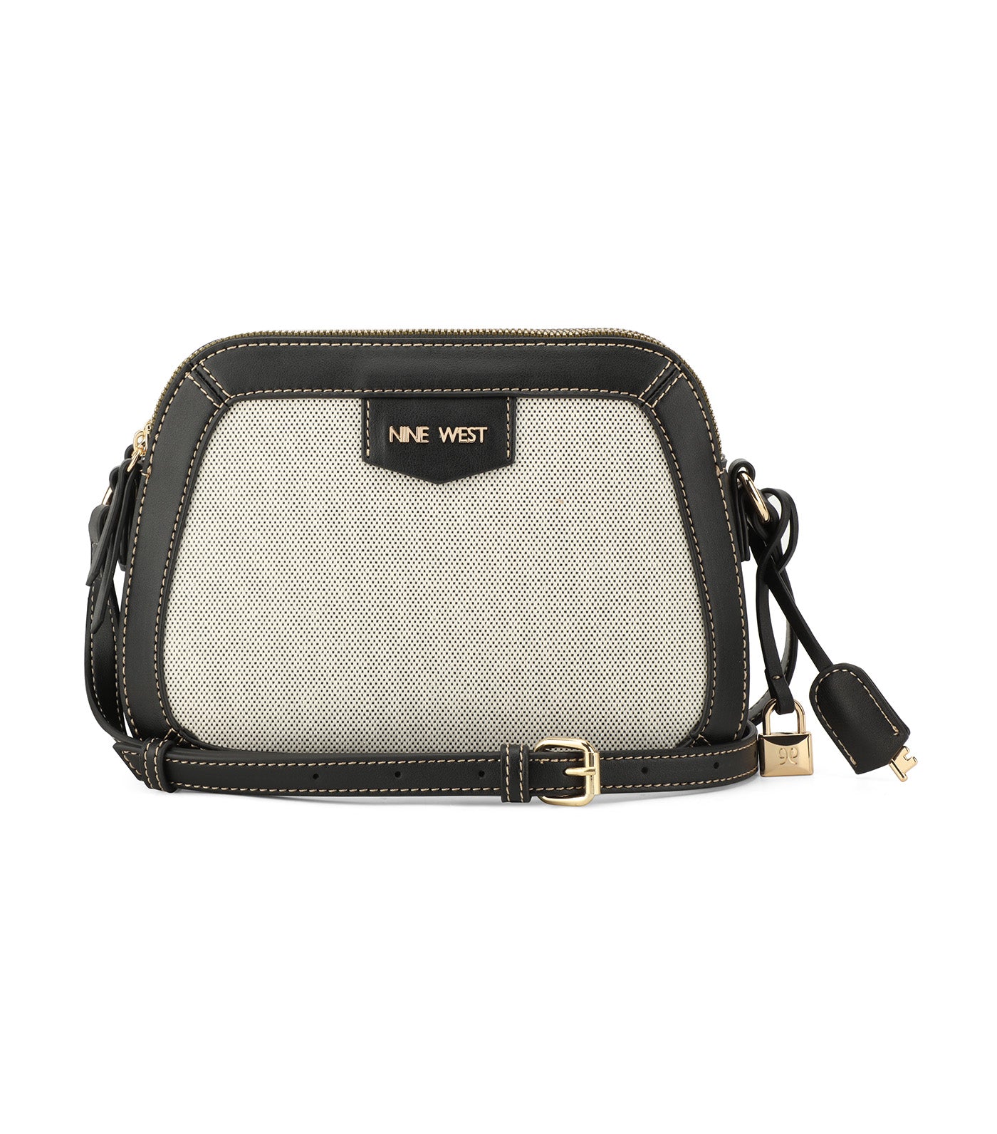 Cibrina Dome Crossbody Black/White