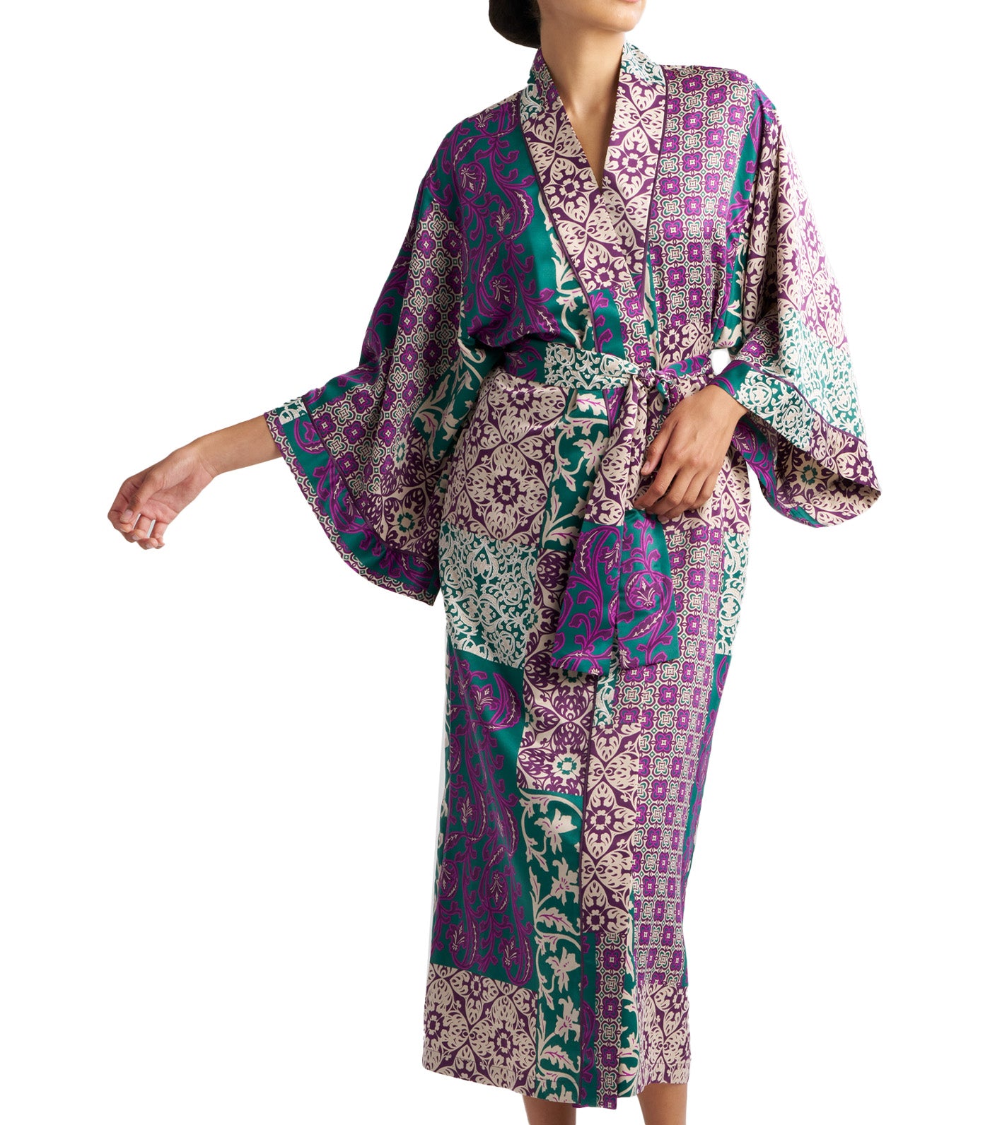 Tapestry Robe Purple Multi