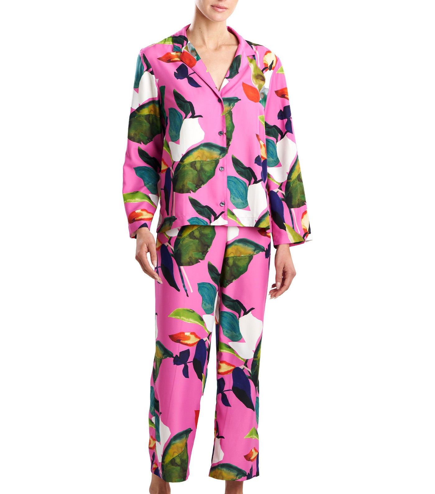 Natori Daido Notch Pajama Set Navy | Rustan's