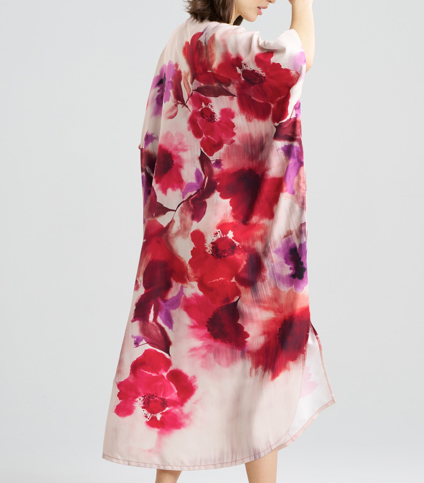 Mizuki Zip Caftan Red