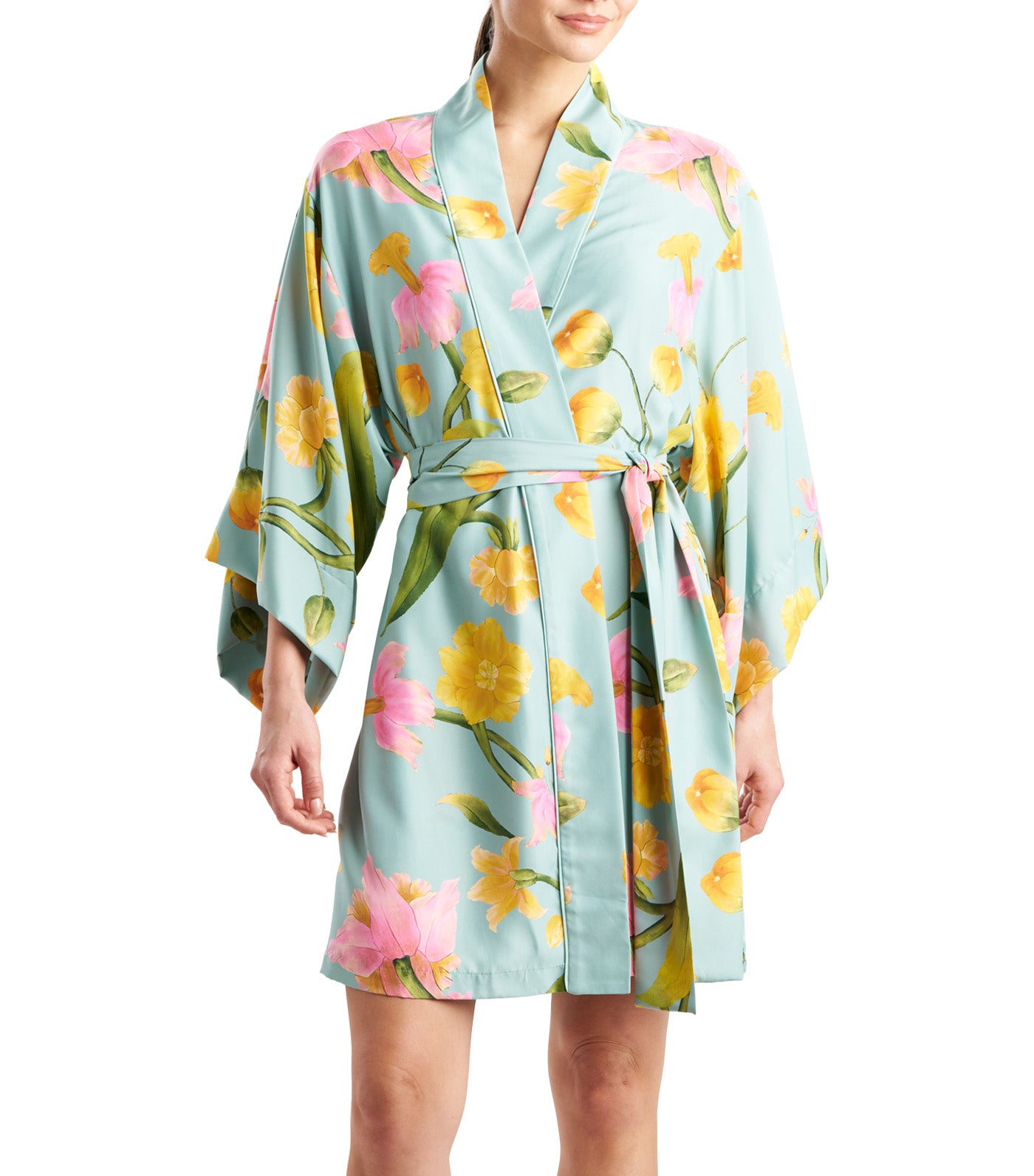 Solene Matte Charmeuse Wrap Multi
