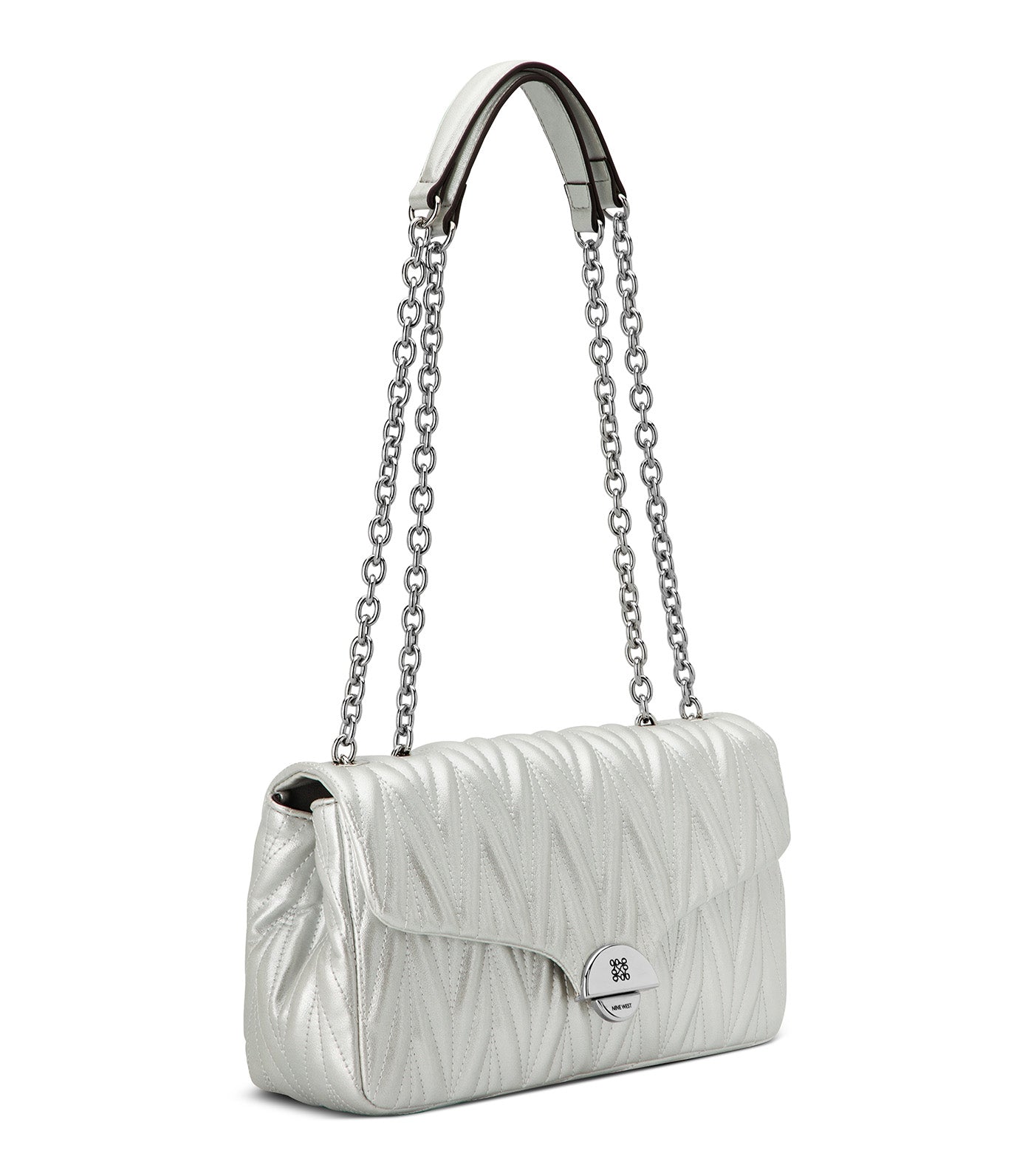Jaslee Convertible Crossbody Flap Silver