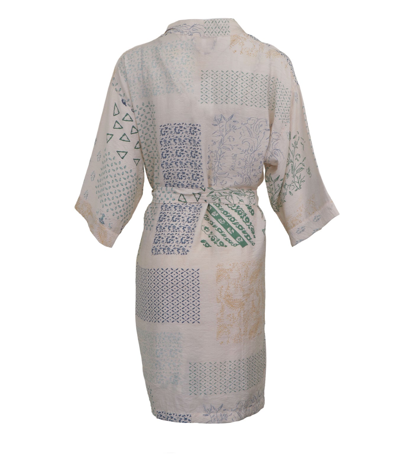 Kay Peignoir Set Yellow Multi