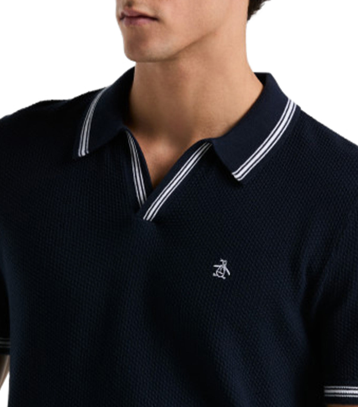 Collar Sweater Polo Dark Sapphire