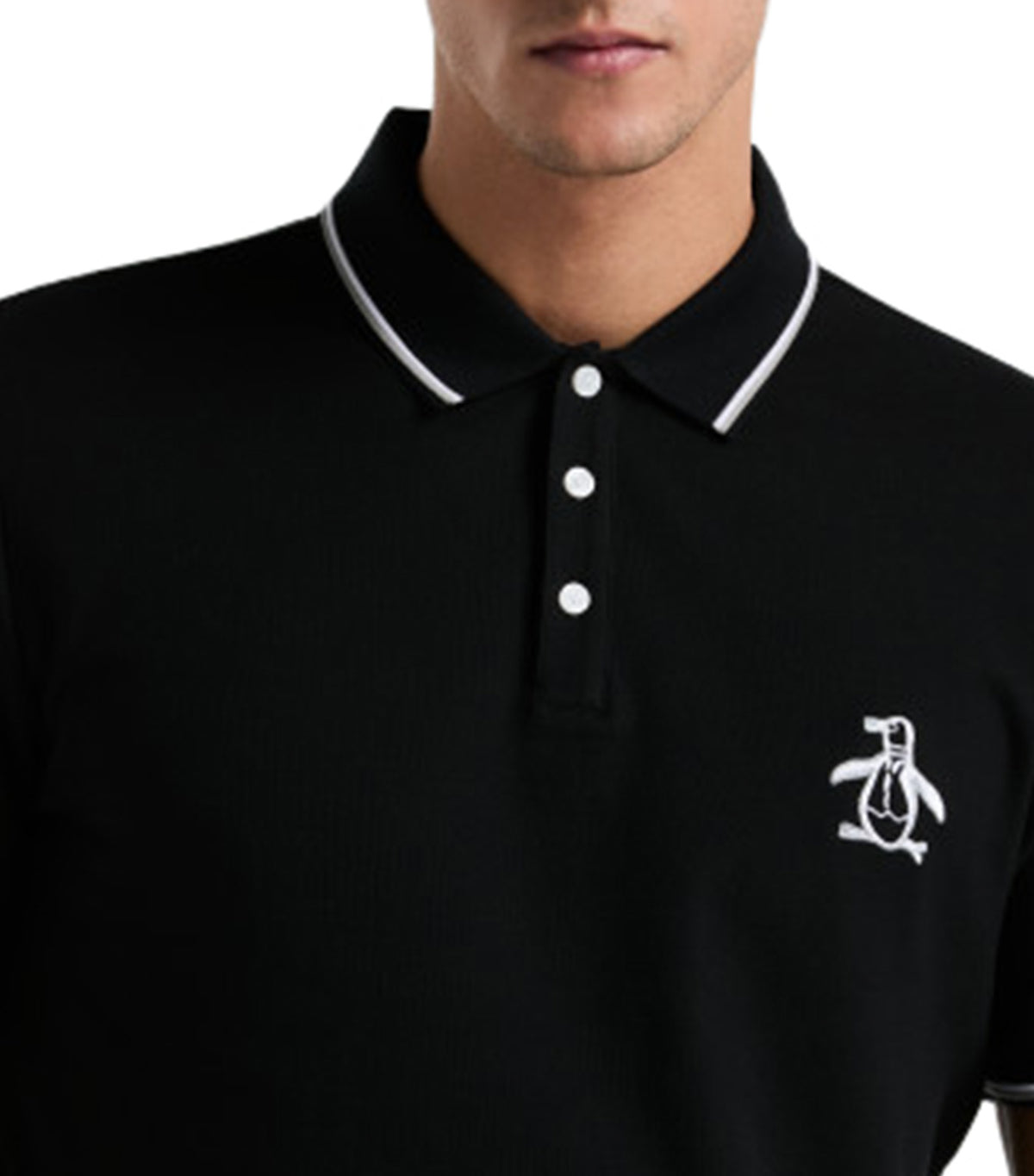 Cotton Piqué Polo True Black