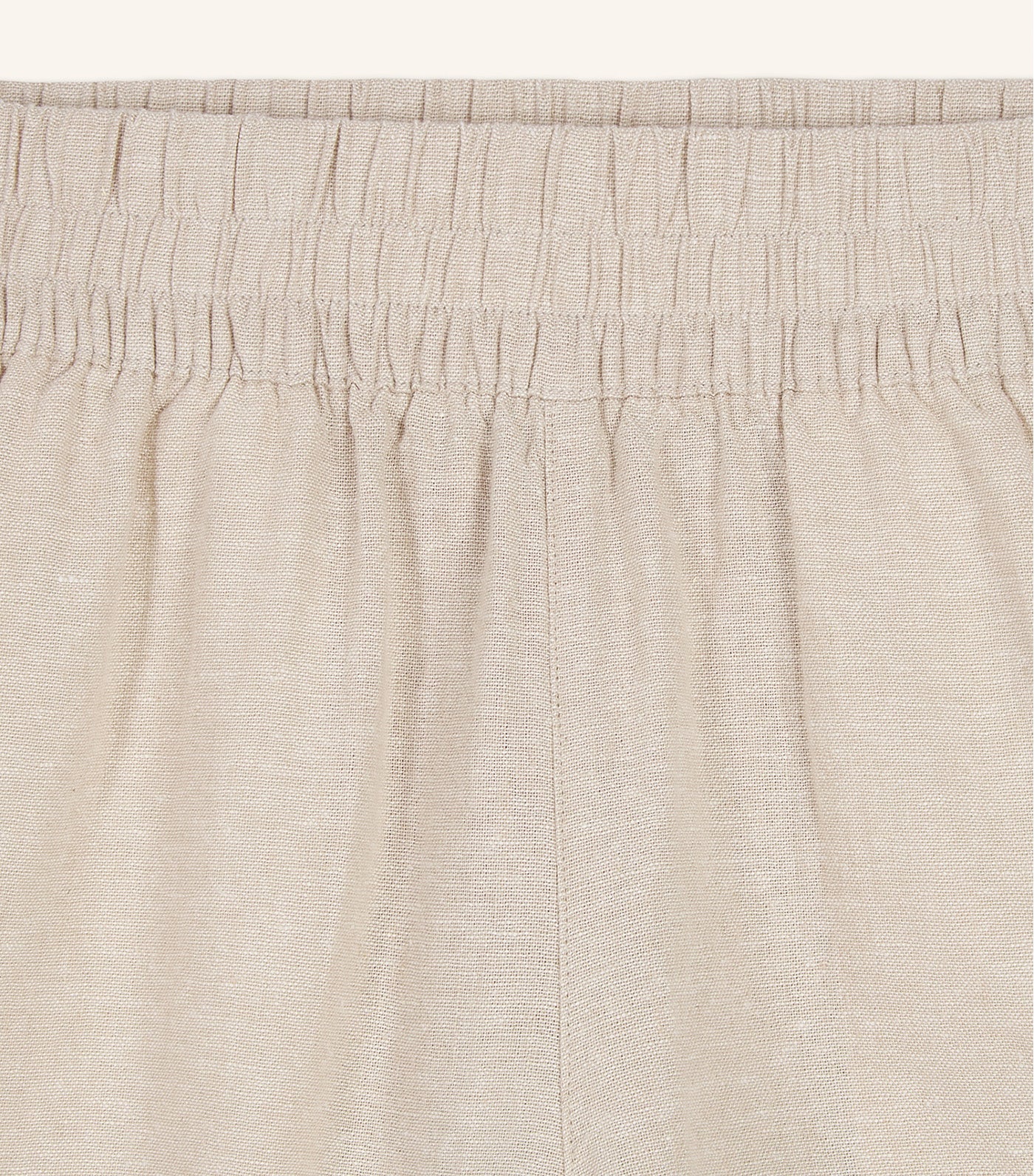 Women's High-Waisted Linen-Blend Pull-On Shorts -- 3.5-inch inseam Flax Linen