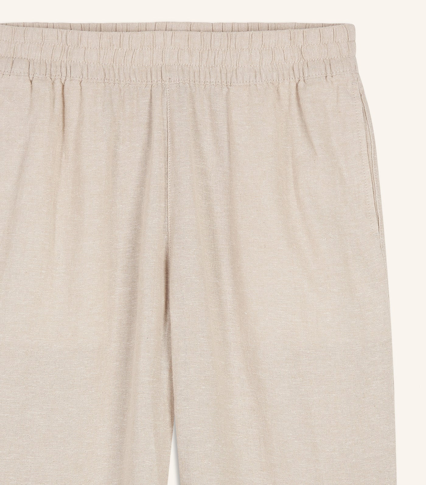 Women's High-Waisted Linen-Blend Straight Pants Flax Linen