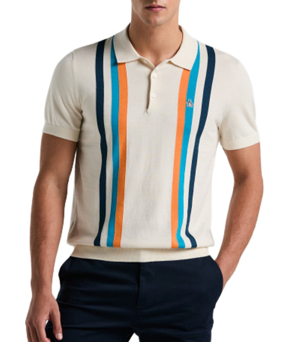 Stripe Sweater Polo Birch