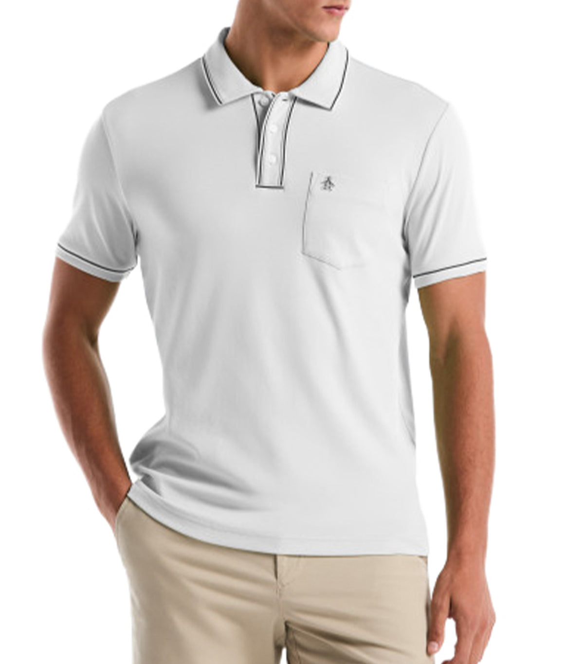 3D Earl Organic Polo Bright White