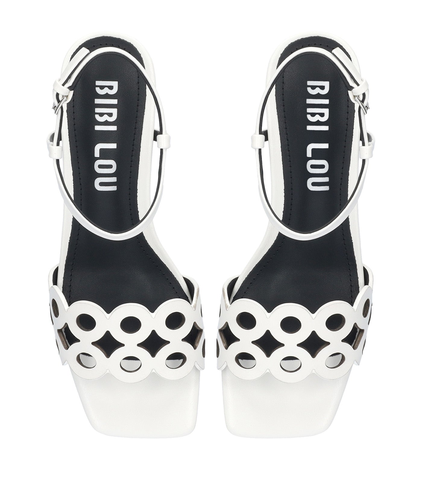 Bibi Lou Oribu Heeled Sandals White
