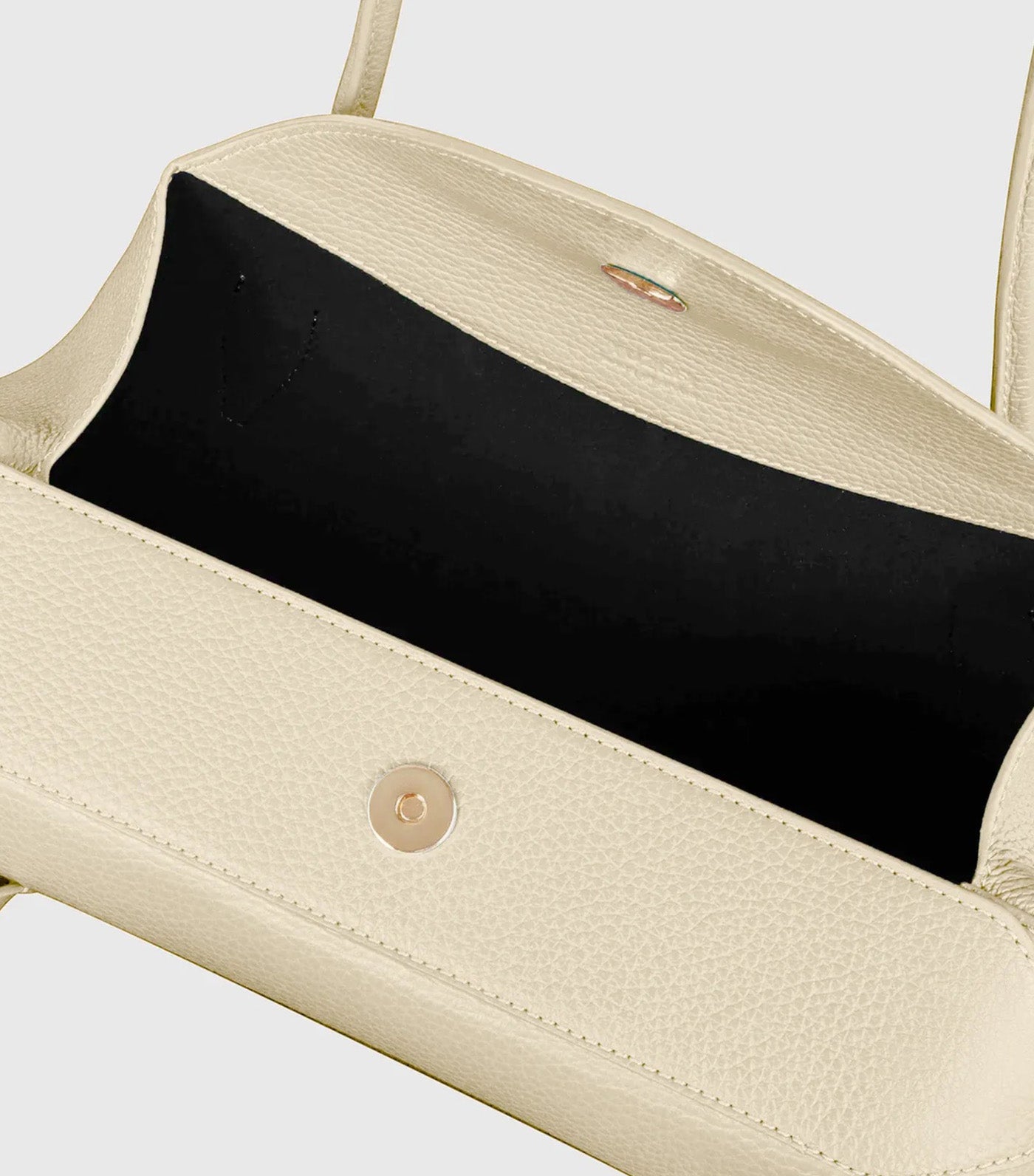Oyster Shoulder Bag - Angora Pebble Grained Leather