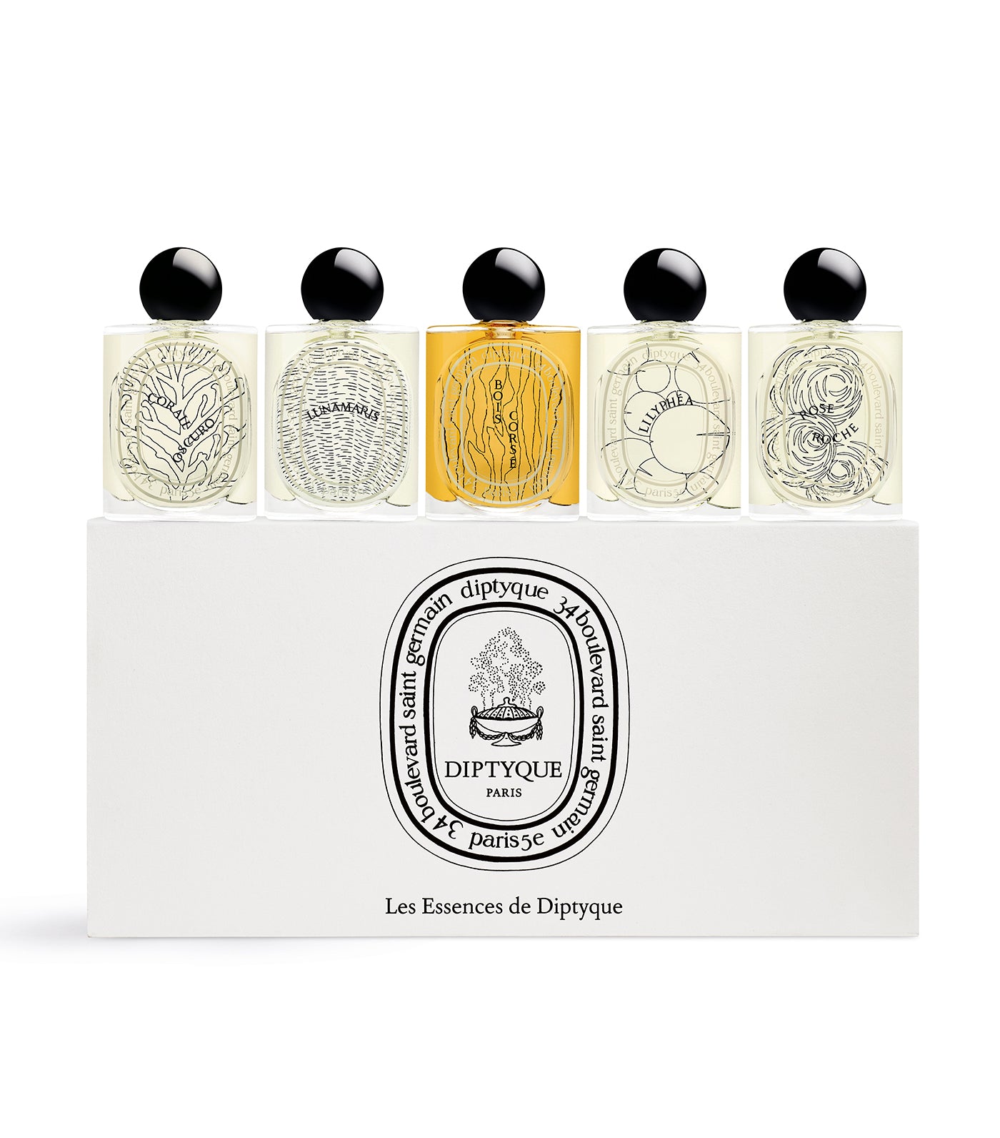 Les Essences de Diptyque (The Essences of Diptyque) - Set of 5 Eau de Parfum