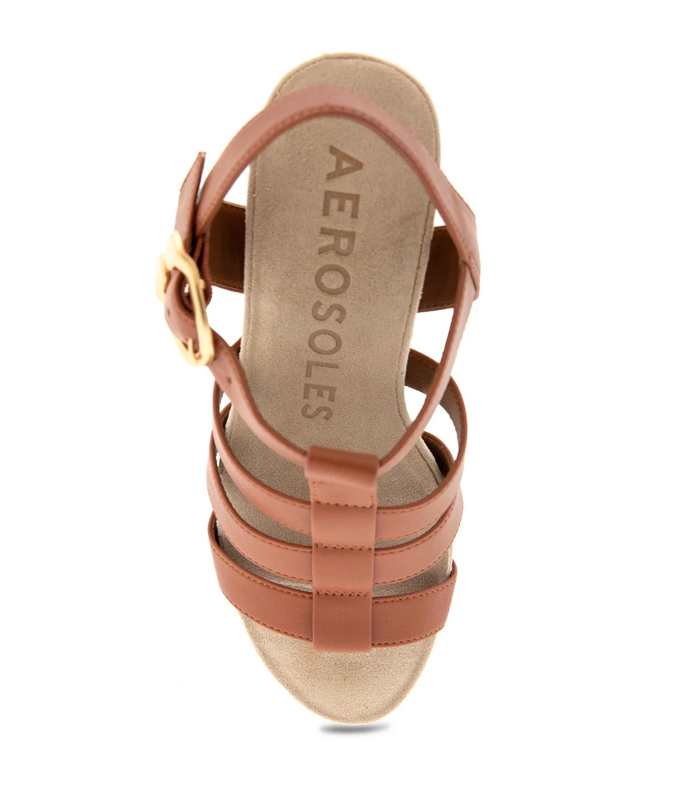 Paige Wedge Sandals Tan