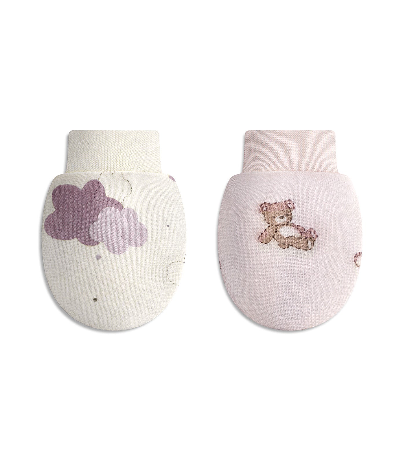 Piccolo Bambino 2-Pair Anti-Scratch Mittens Pink