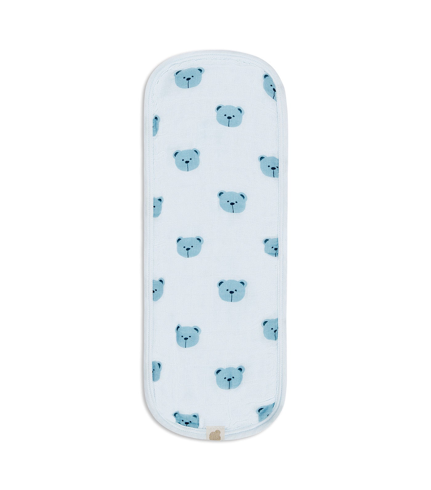 Piccolo Bambino 3-Pack Muslin Burp Cloths on Hanger Blue